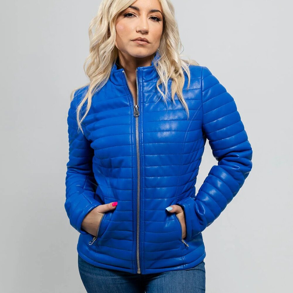 Skylar Women's Vegan Faux Leather Jacket - Picture 1 of 5
